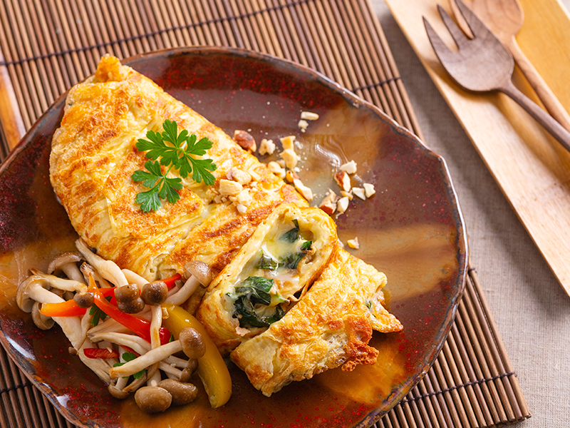 食譜-塔香起司豆皮蛋餅